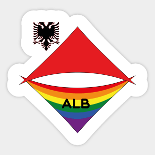 Albania  pride flag Sticker